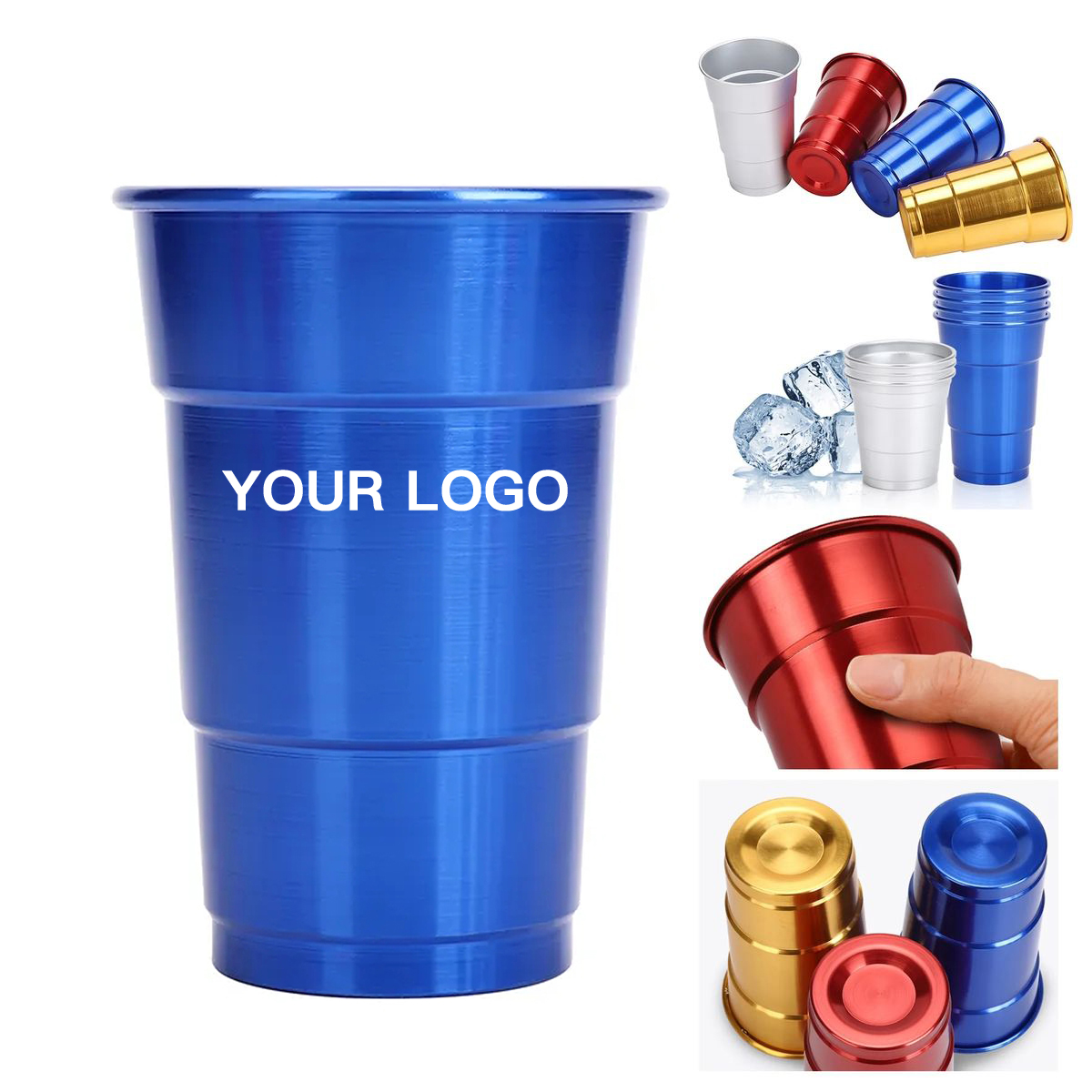 16oz Aluminum Party Cup For Drinks And Camping 2