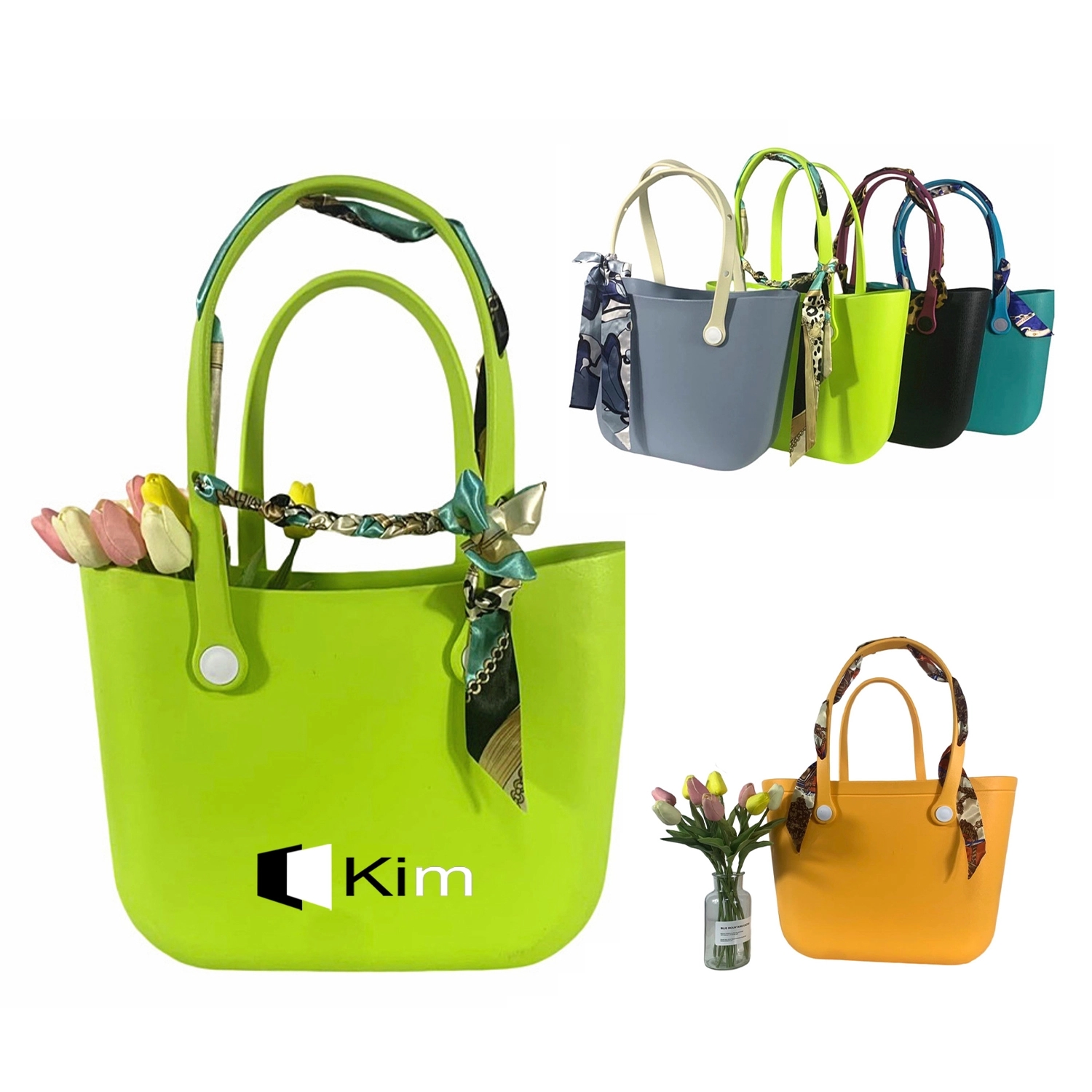 Large Rubber Beach Tote Bag 3