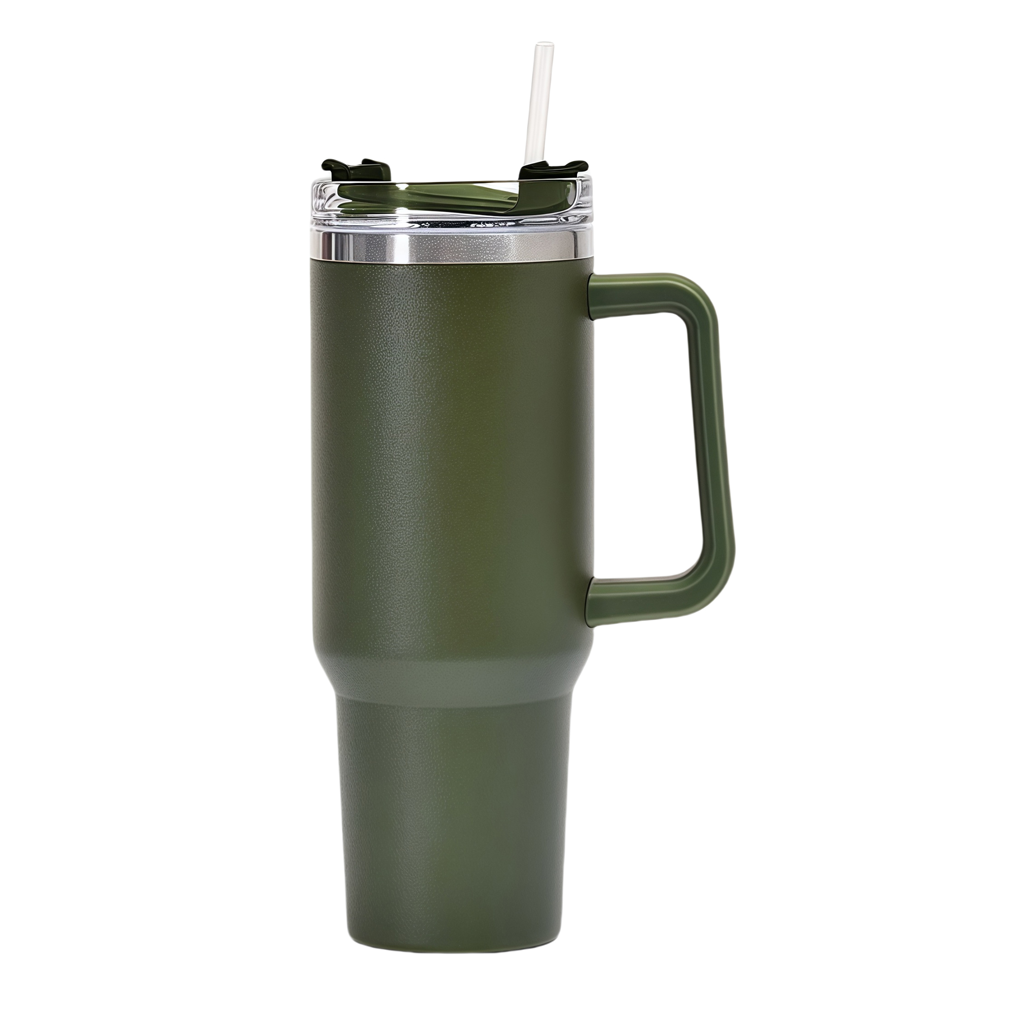40oz Stainless Steel Vacuum Insulated Car Cup with Straw 3