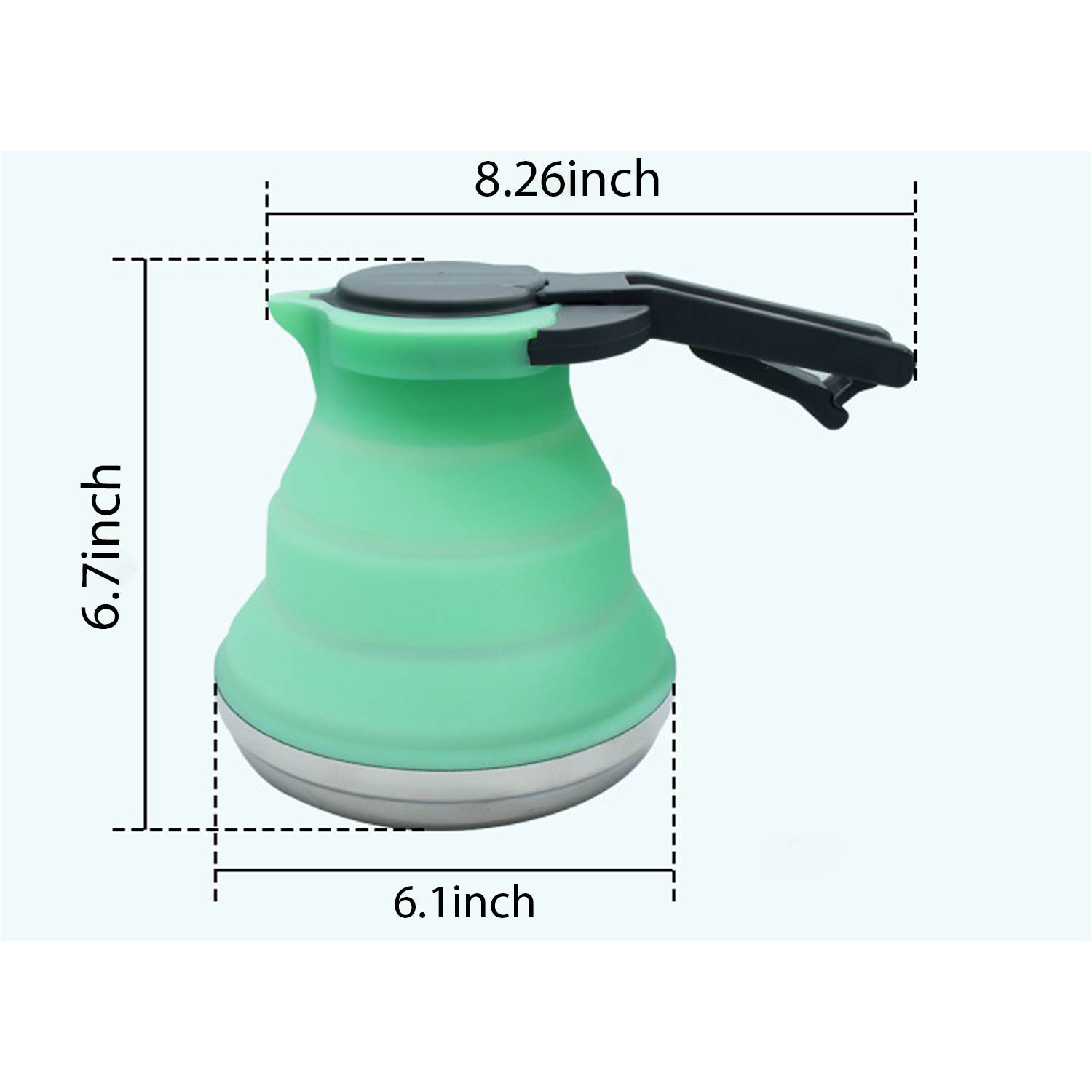 50Oz Portable Collapsible Camping Kettle Set 2