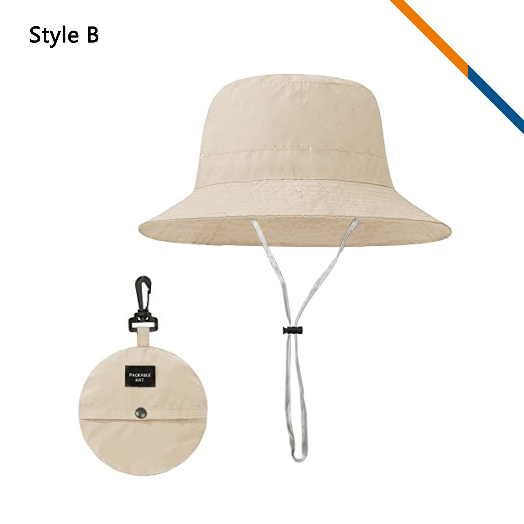 PeakBrim Foldable Hiking Bucket Hat With String 40