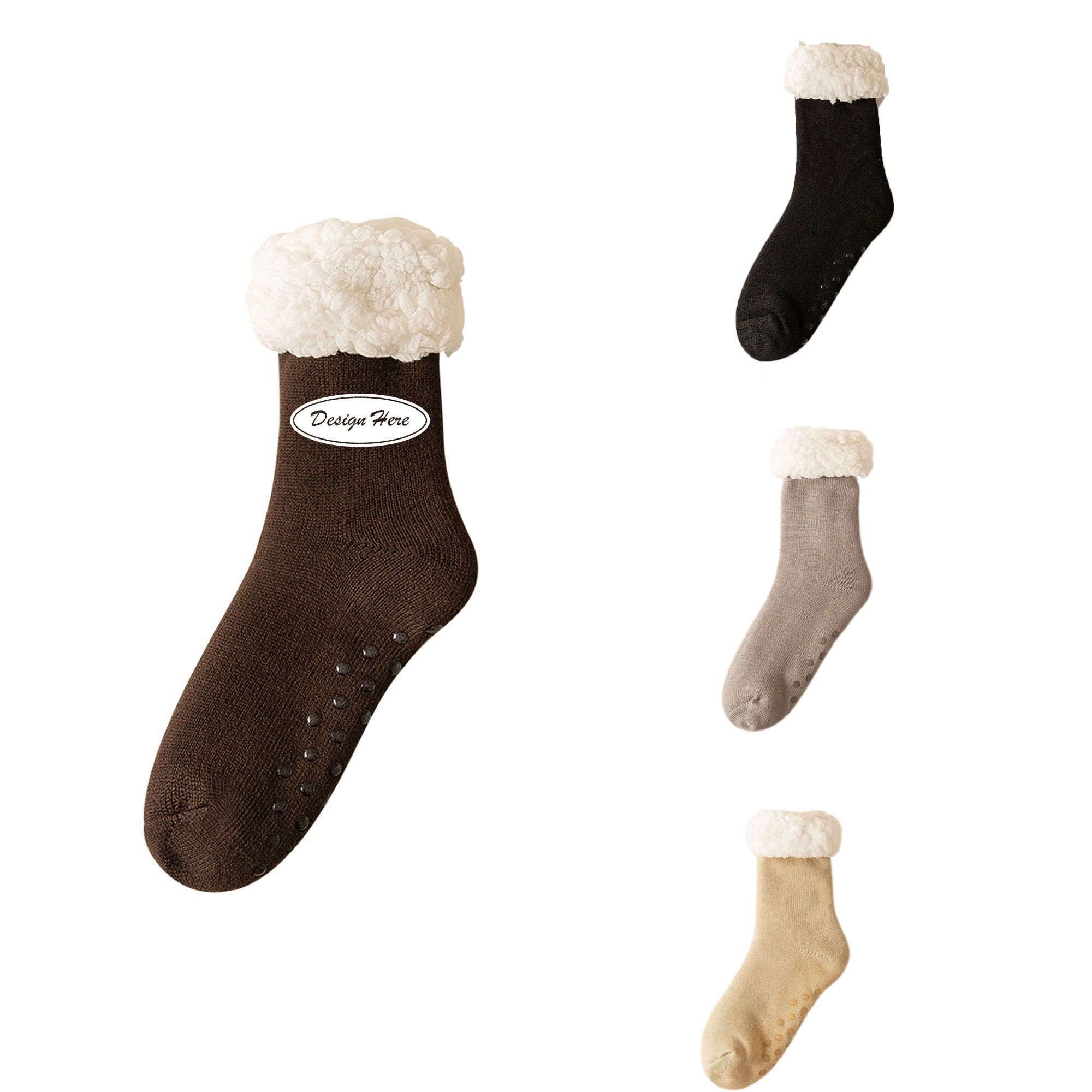 Plush Middle Socks for Home Comfort and Warmth 3