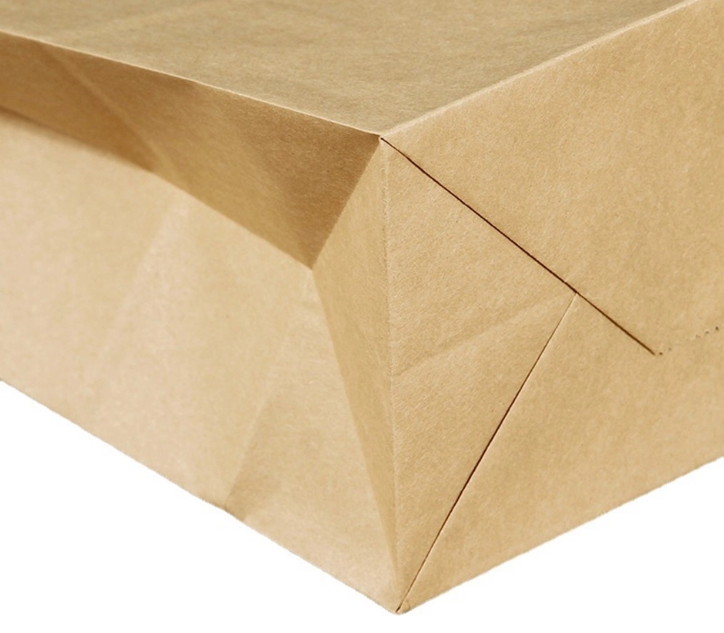 White/Brown Kraft Paper Popcorn Bag - 4 lb 2