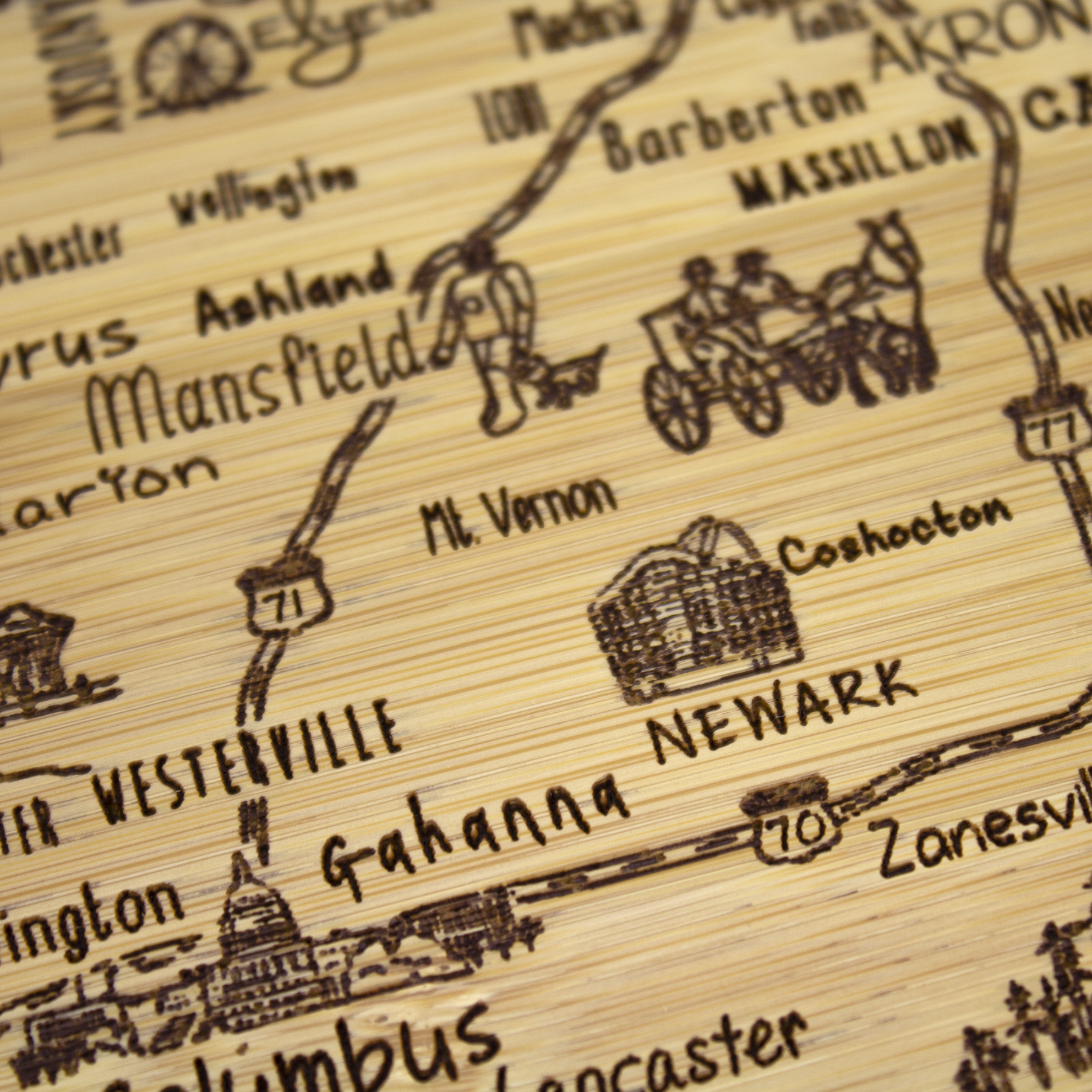 A Slice of Life Ohio Serving & Cutting Board 3