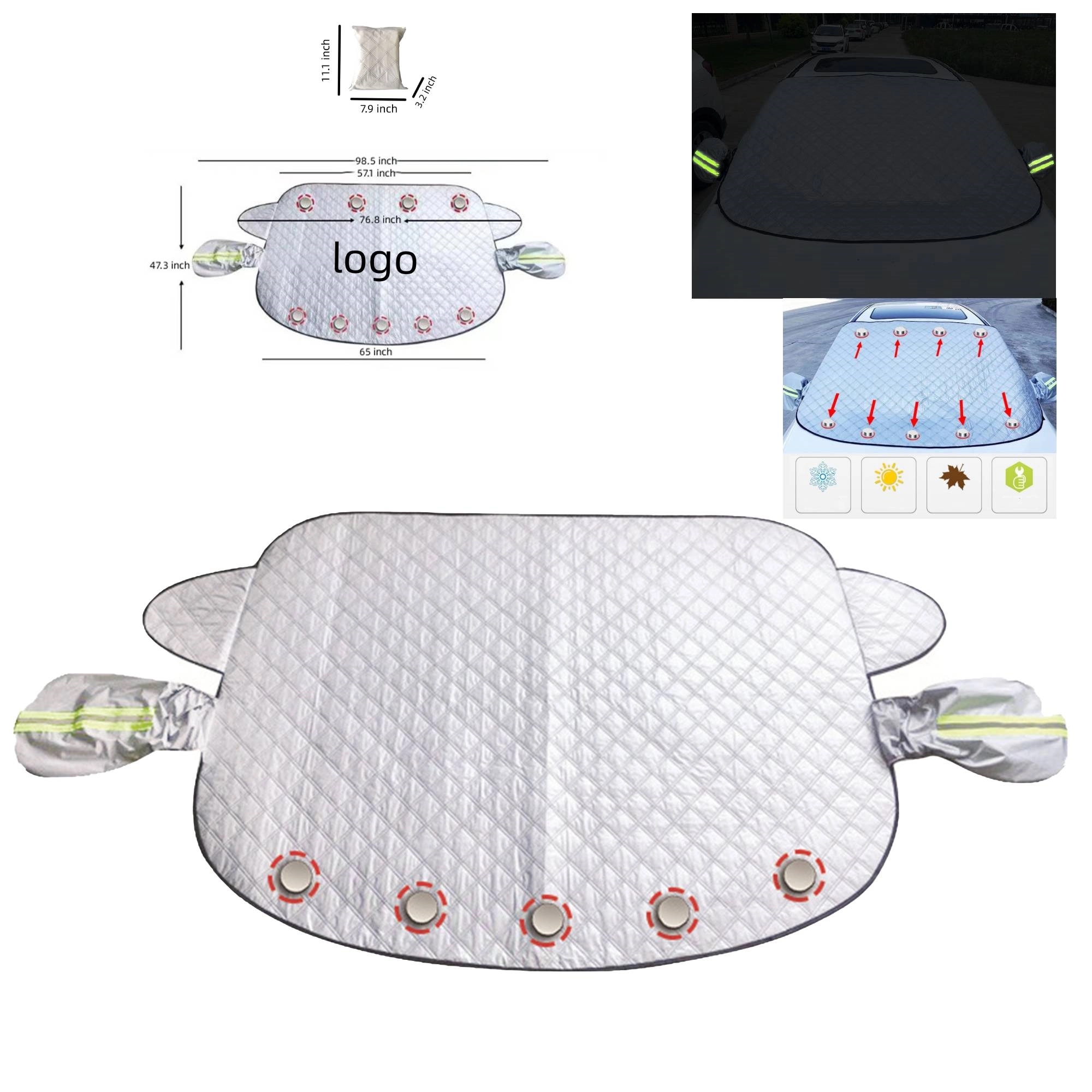 Windshield Snow Cover MOQ 100PCS