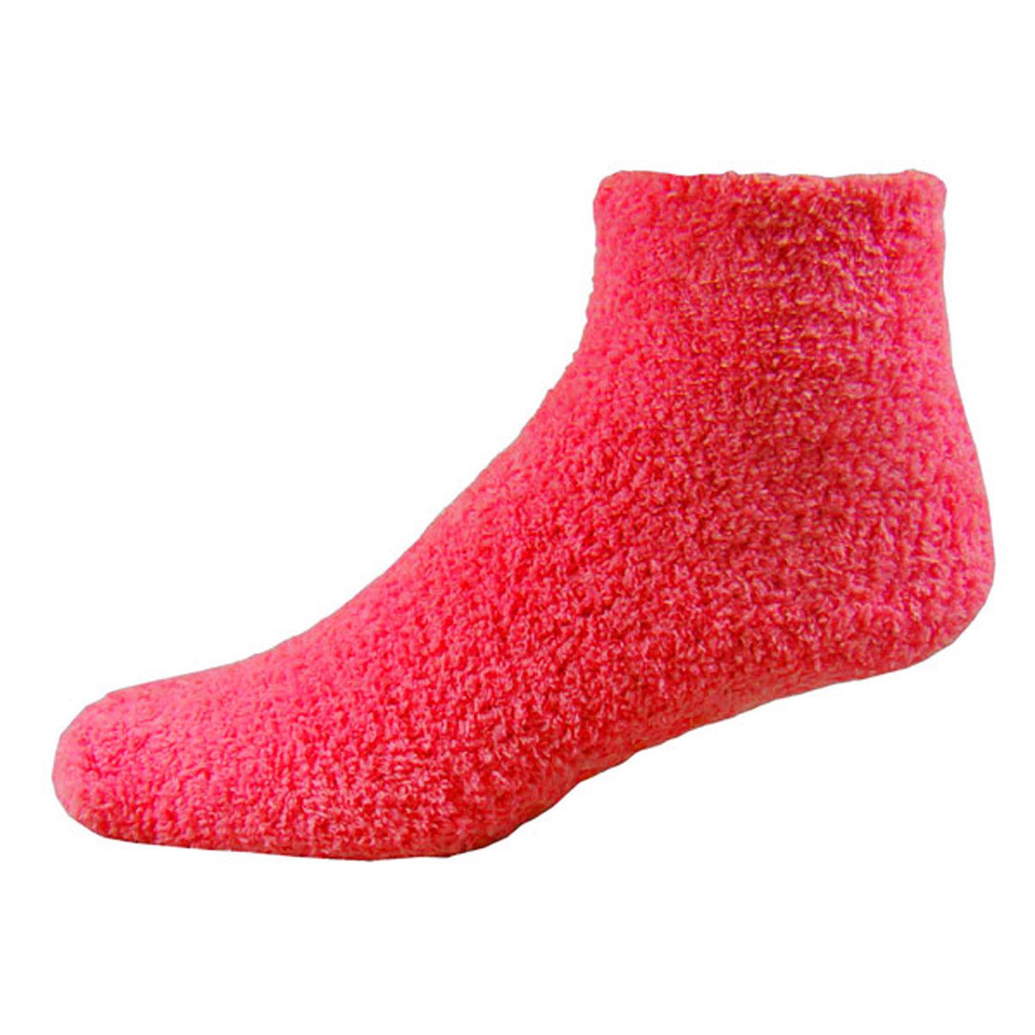 Fuzzy Feet Slipper Socks with Oversized DTF 16