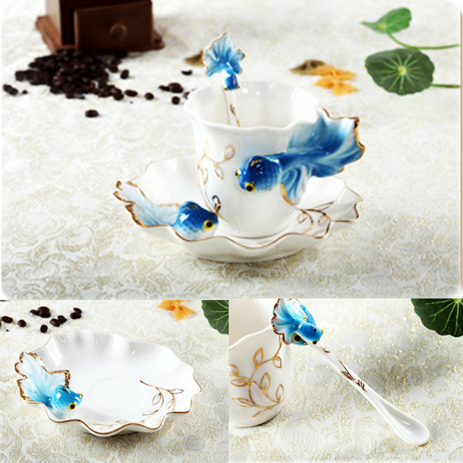 Ceramic china fish mug 5