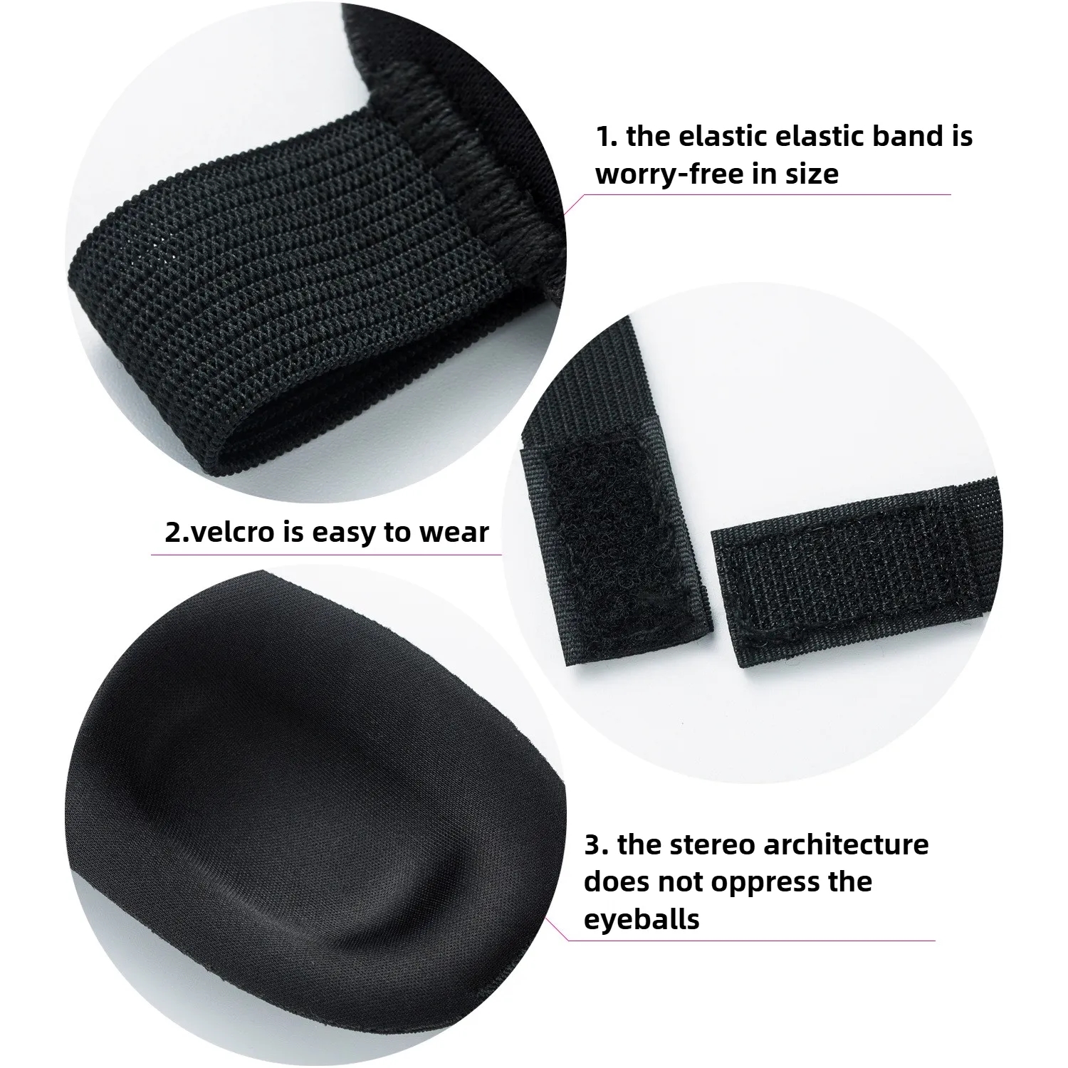 3D Memory Foam Sleep Mask with Adjustable Strap 7