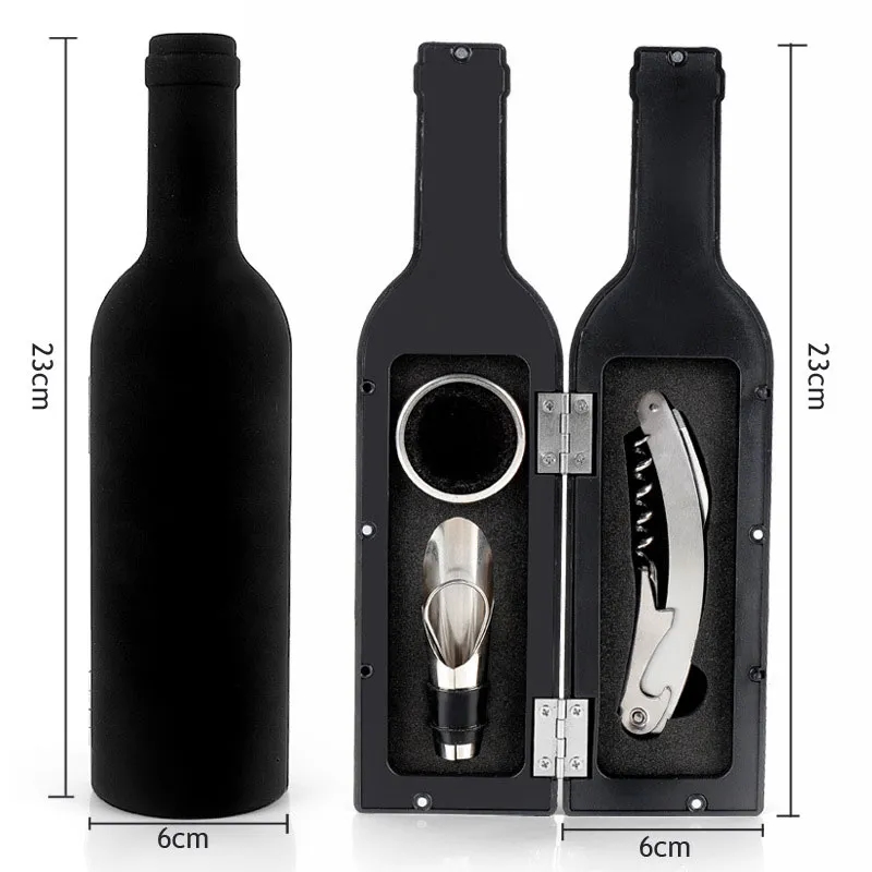 Wine Bottle Opener Set Corkscrew Screwpull Accessories Kit 3