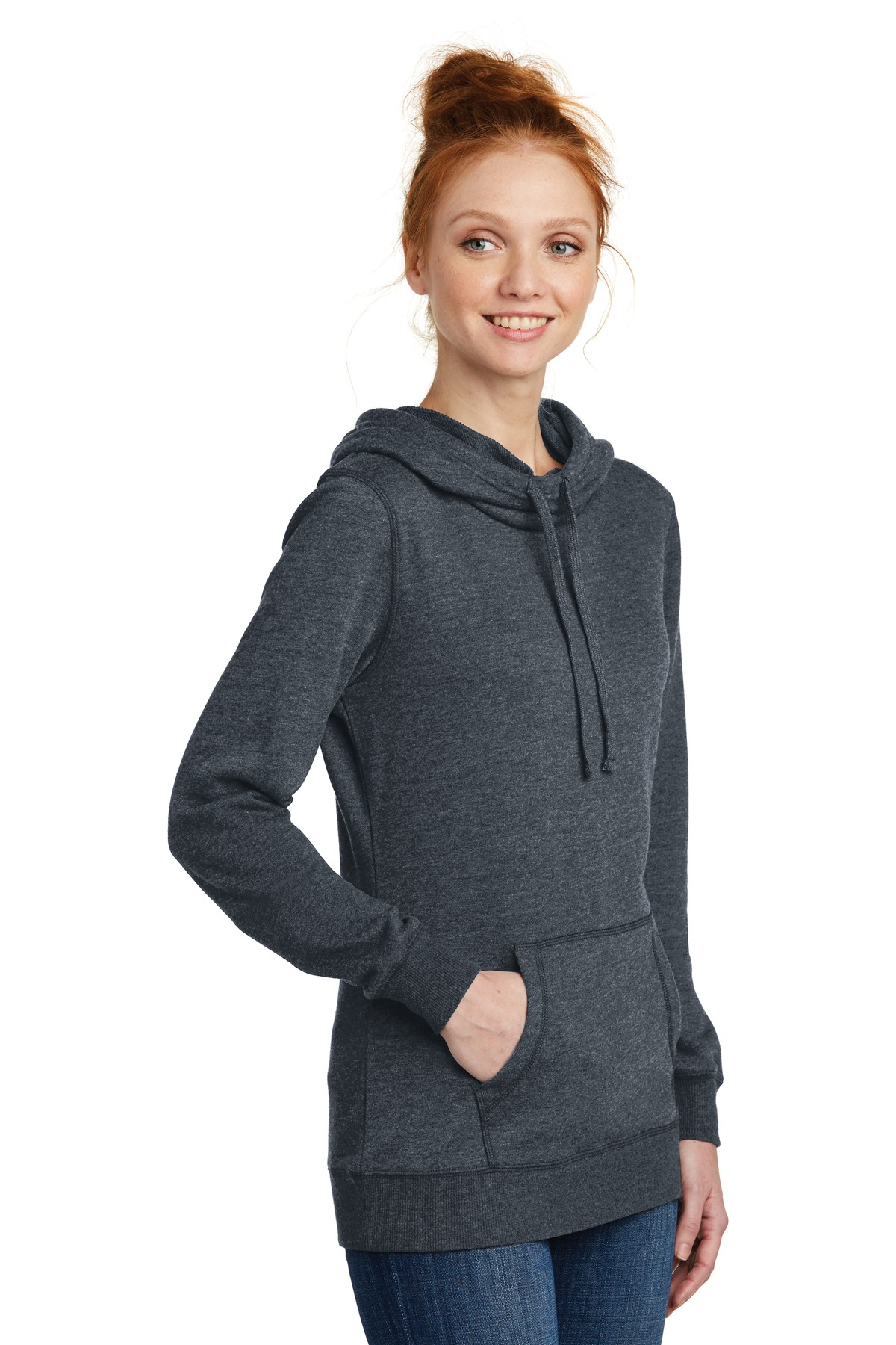 District Women's Lightweight Fleece Hoodie. DM493 15