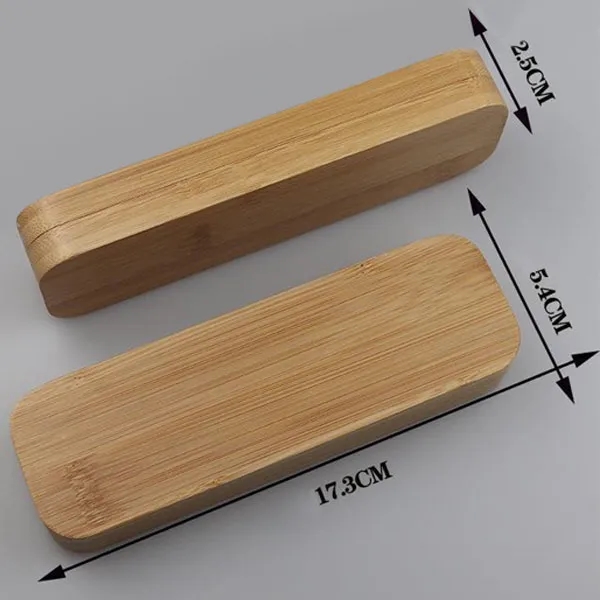 Engraved Bamboo Pen and Case Set 11