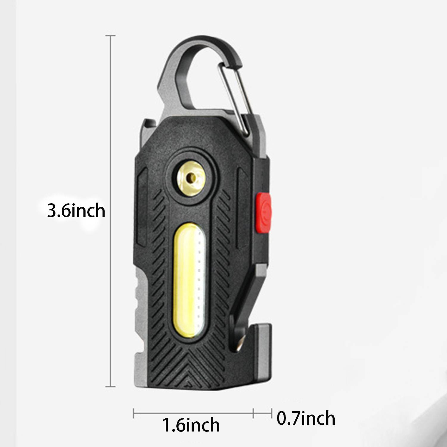 COB LED Rechargeable Keychain Flashlight 4