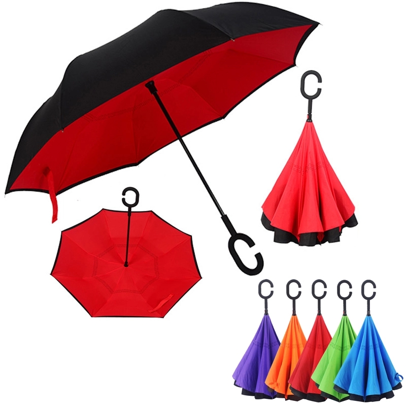 Umbrellas with C-Shaped Handle for Women and Men