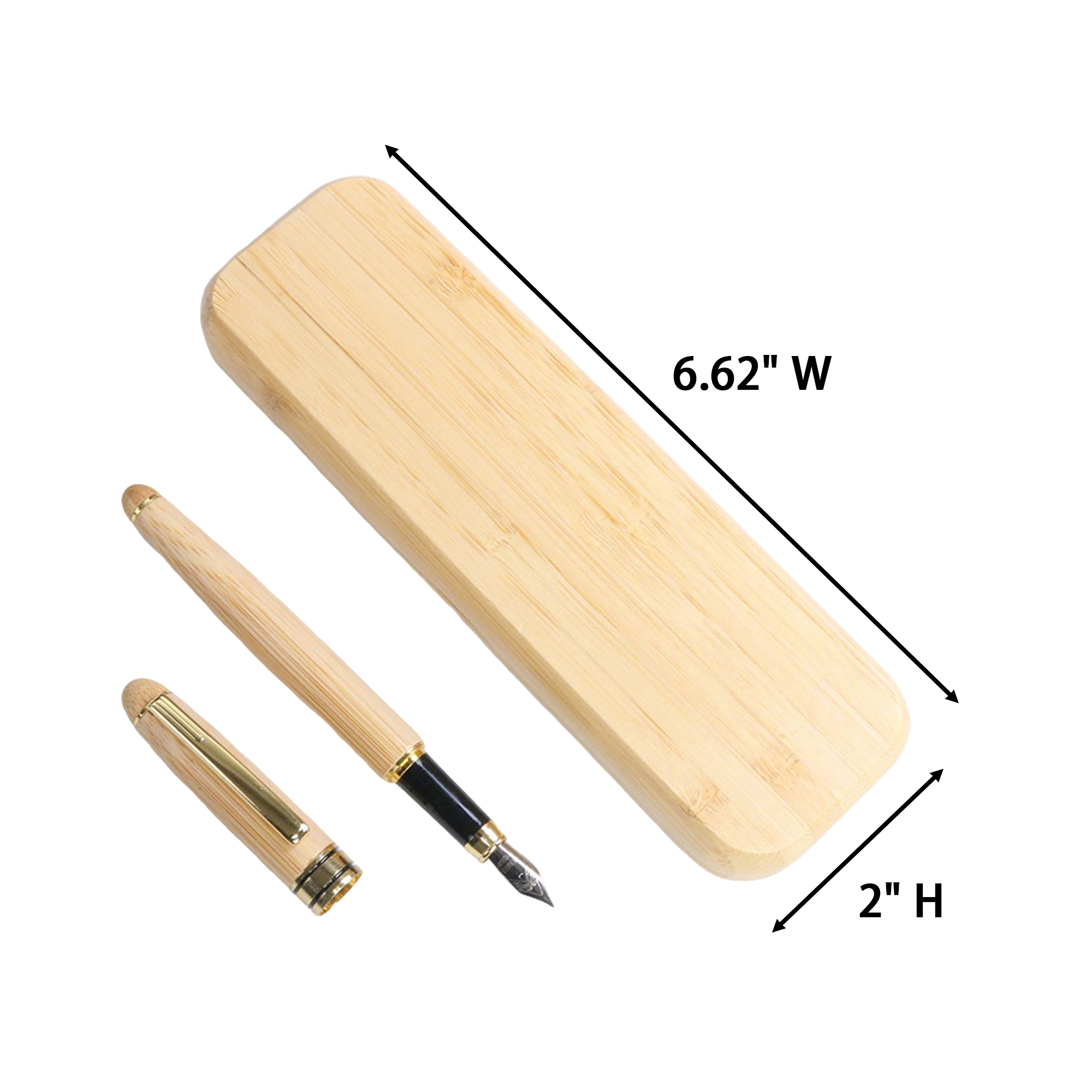 Wooden Ballpoint Pen Gift Set 6.62" Width X 2" Height 2