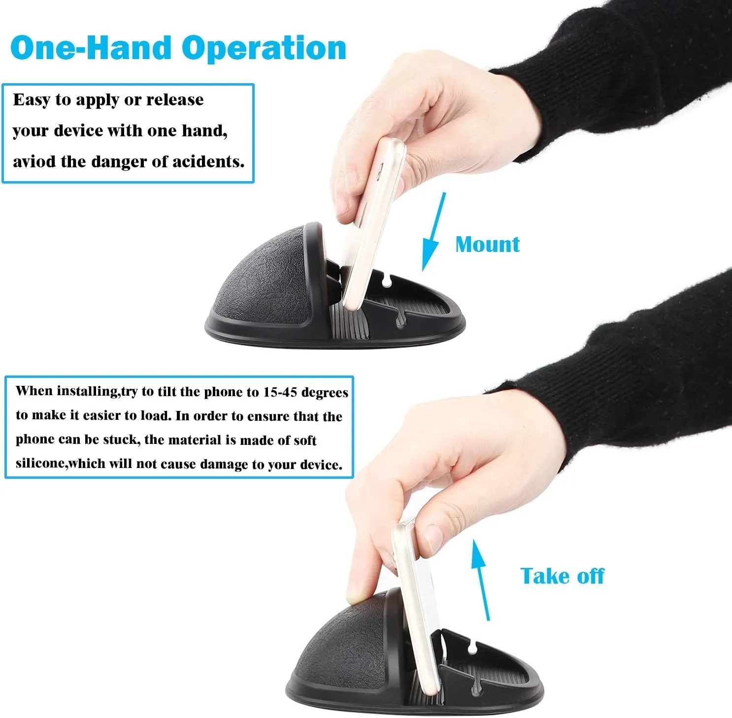 Car Cell Phone Holder Dashboard Mount 2