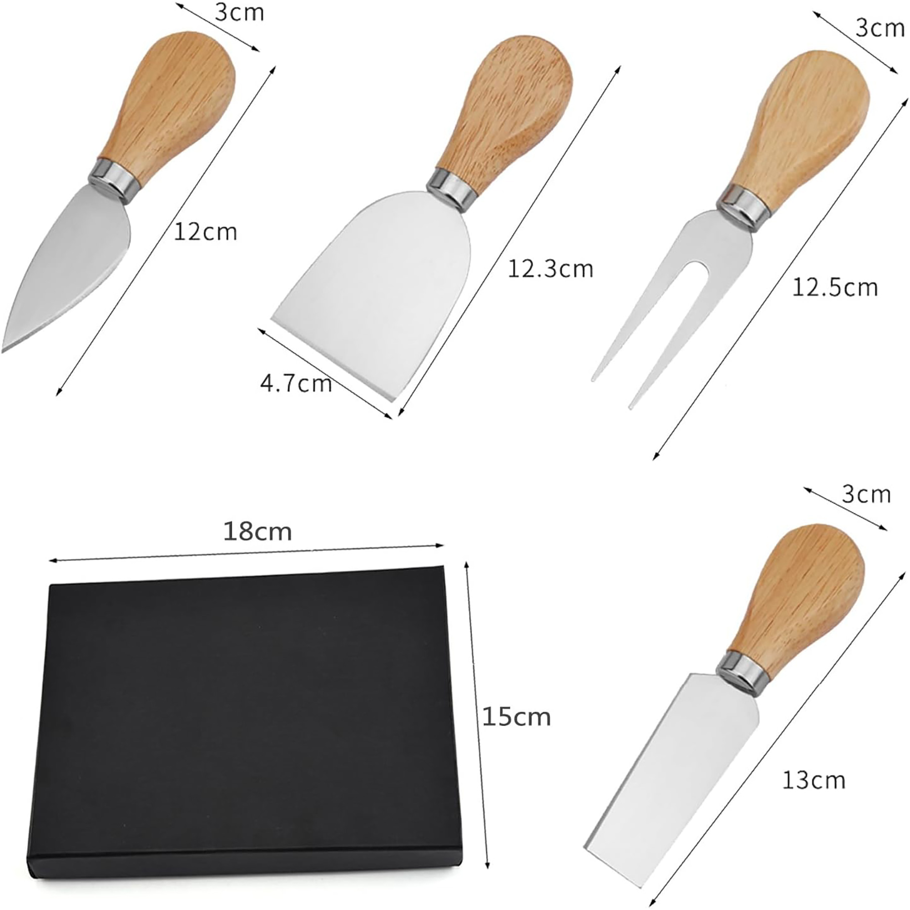 4 Piece Cheese Knife Set 3