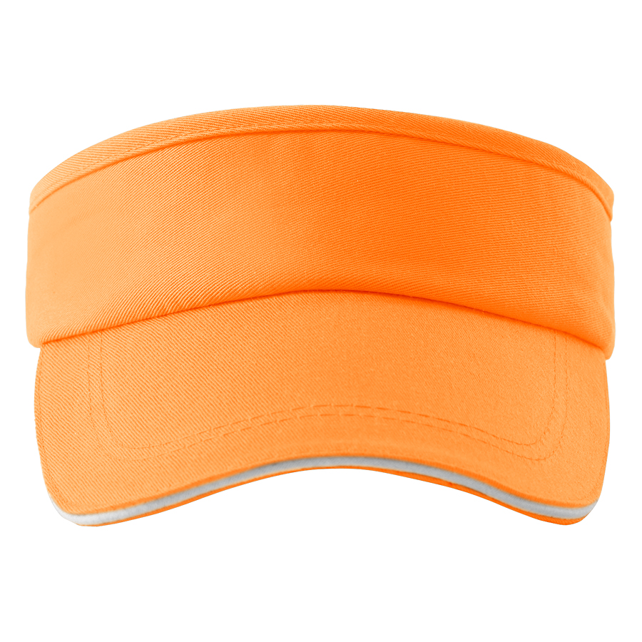 Stock Solid Color Cotton Twill Sandwich Visor 14