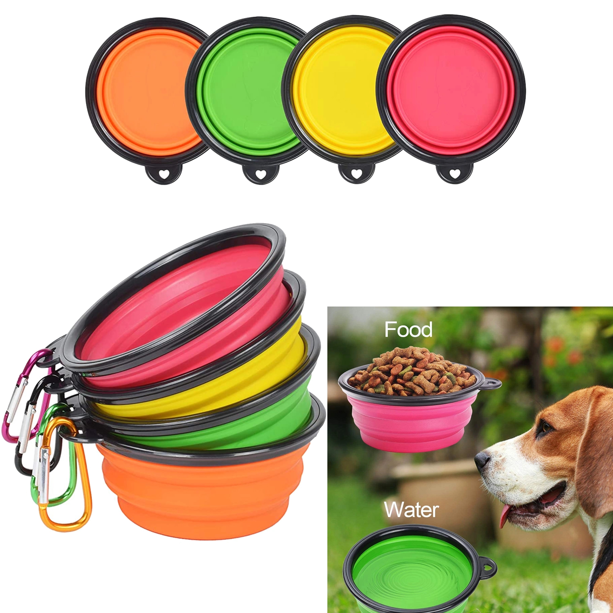 Silicone Foldable Pet Feeding Bowl