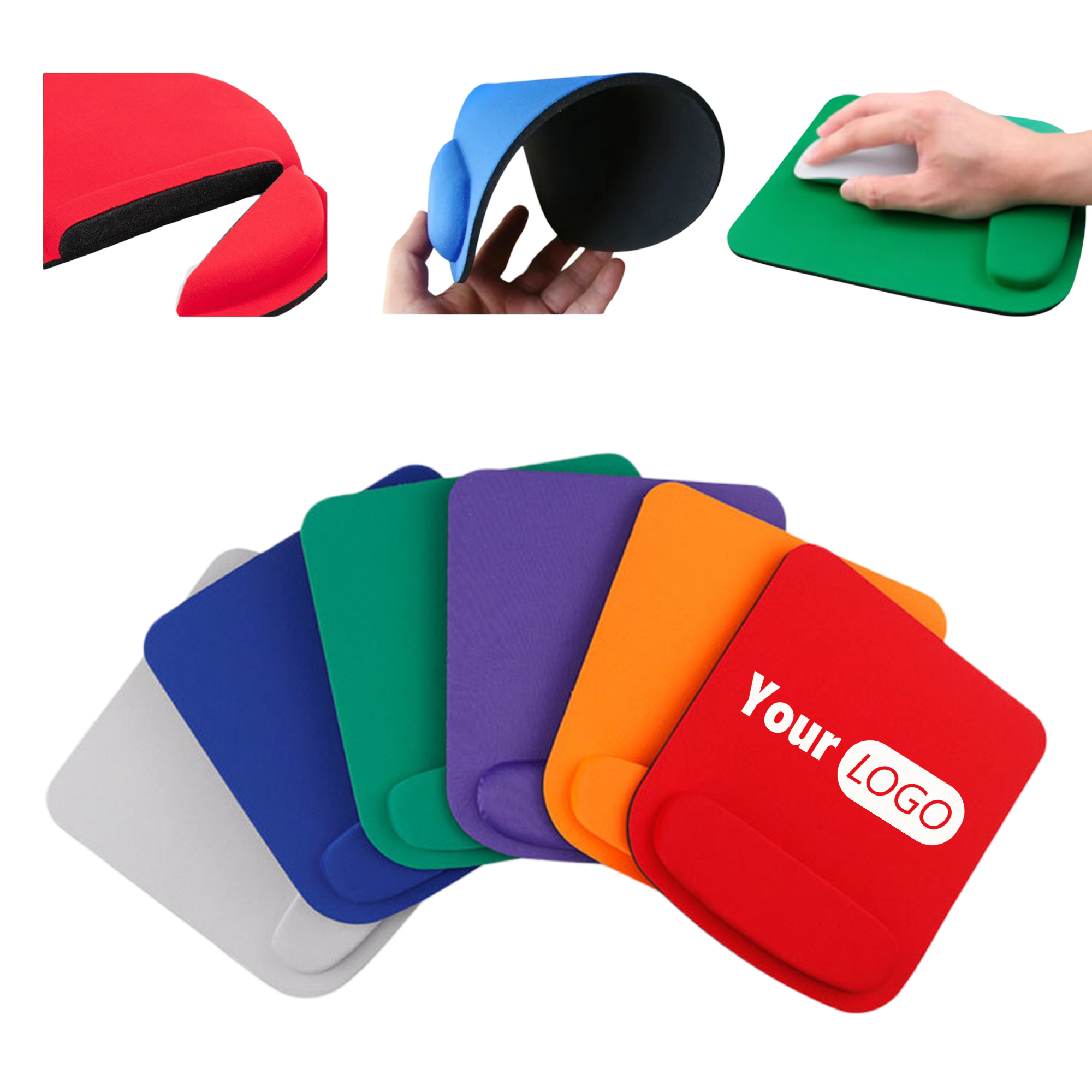 EVA Ergonomic Mouse Mat with Wrist Rest 3