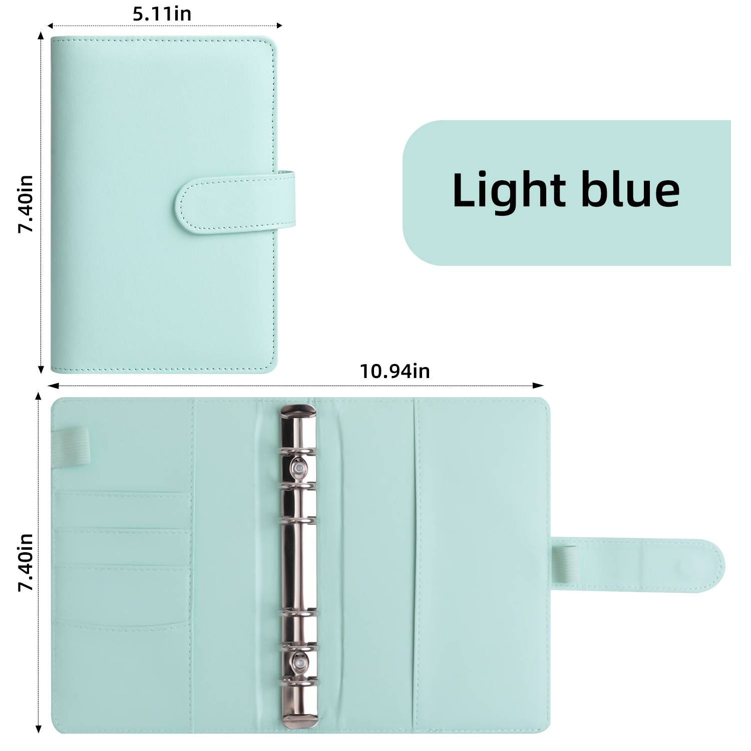 A6 PU Leather 3 Ring Binder/Notebook 10