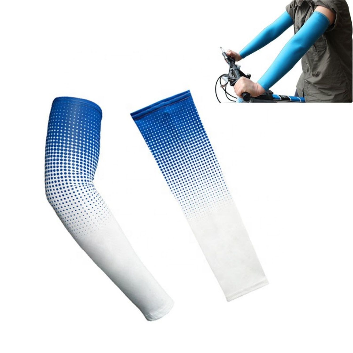 Dye-sublimated stretchy arm sleeves, Youth & Adult size 8