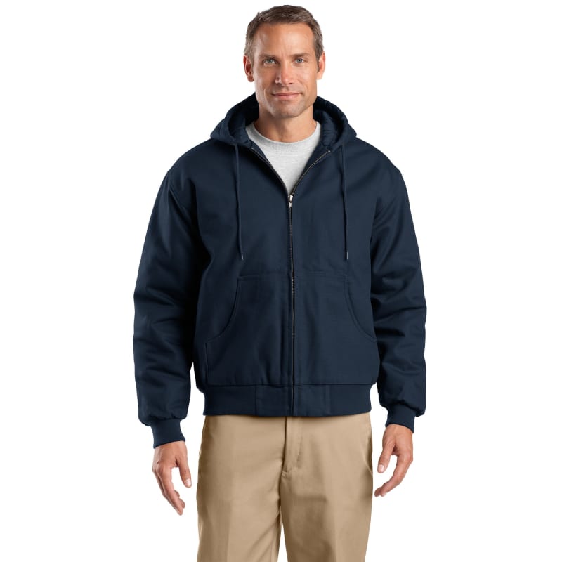 CornerStone Tall Duck Cloth Hooded Work Jacket. 10