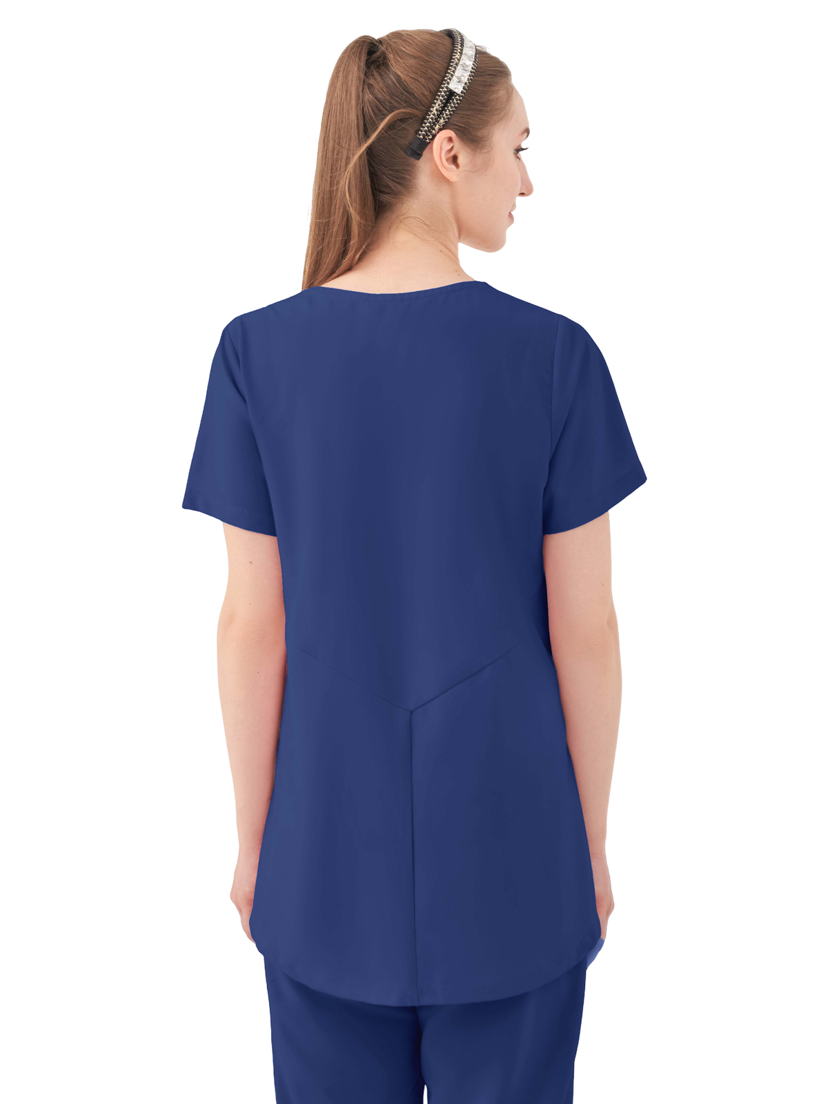 Parkley Quantum - Women's One-Pocket ASPEN Peplum Maternity V-Neck Top 8