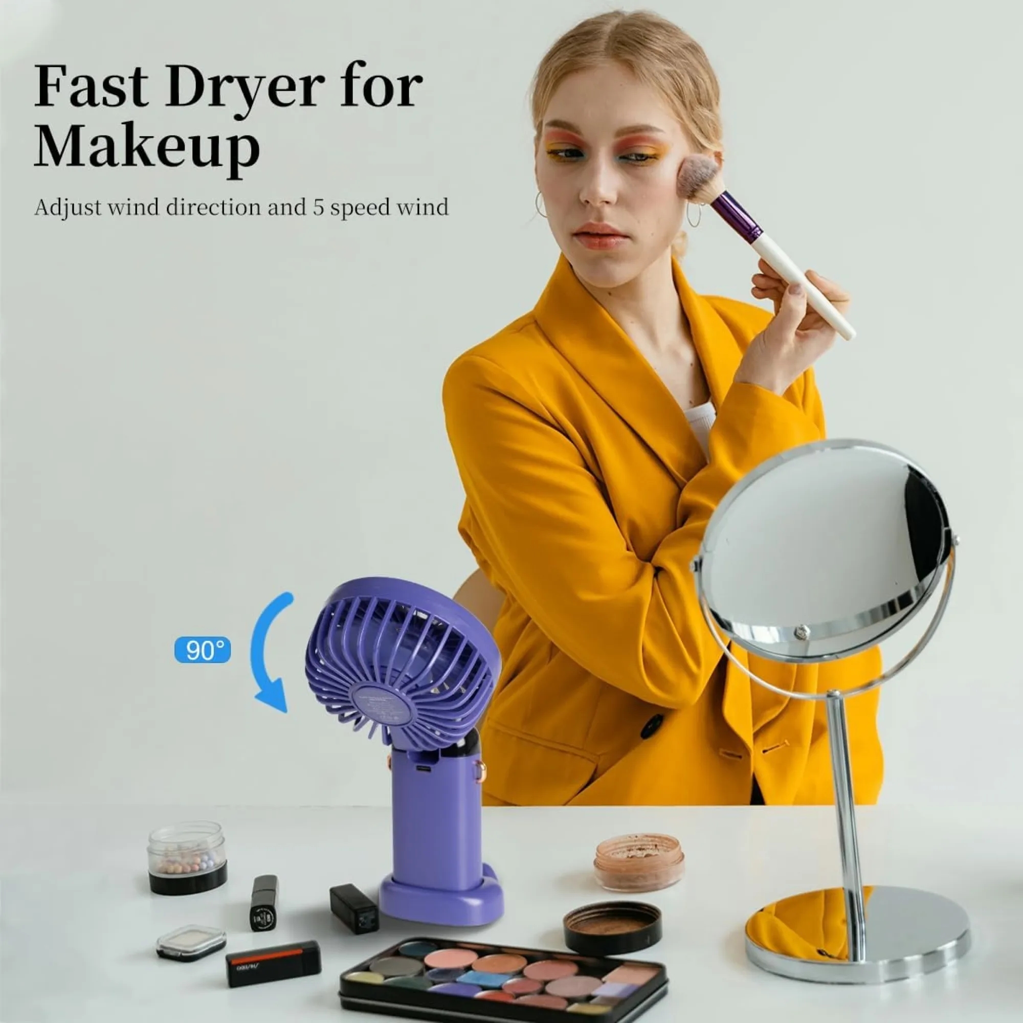 Portable Triple-Function Long-Lasting Handheld Fan 3