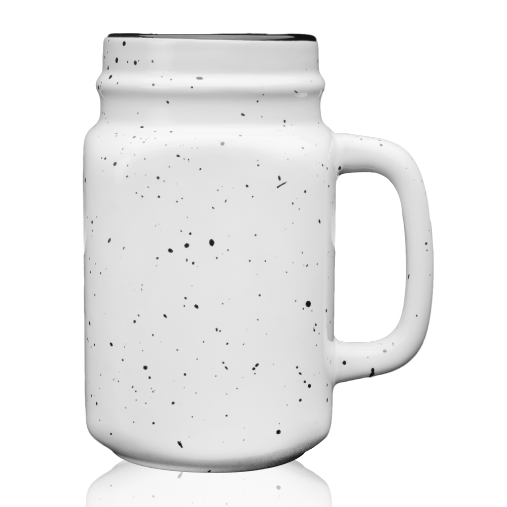 16 oz. Savannah Speckle Ceramic Mason Jars 15