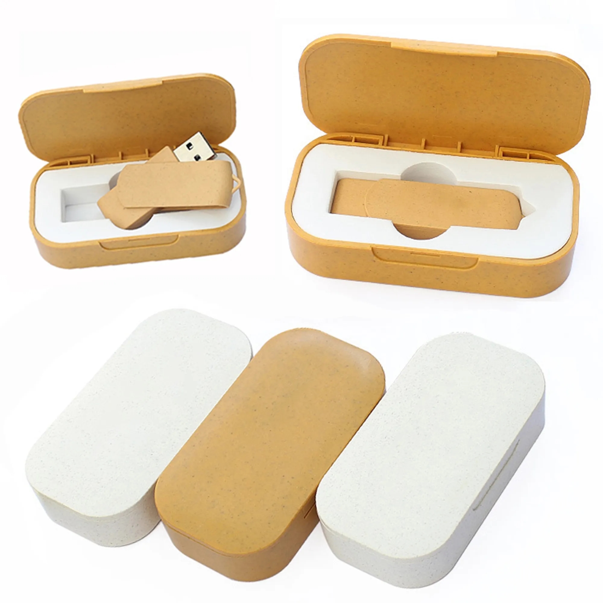 8GB Wheat Straw Eco-friendly USB Flash Drive 3