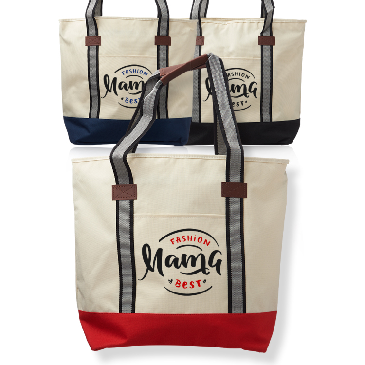 Large Sea Coast Polyester Tote Bag 3