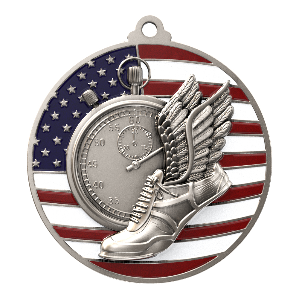 Track Patriotic Medallion (2-3/4") 8