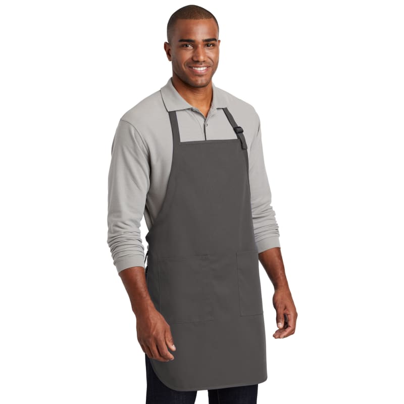 Port Authority Full-Length Two-Pocket Bib Apron. 9