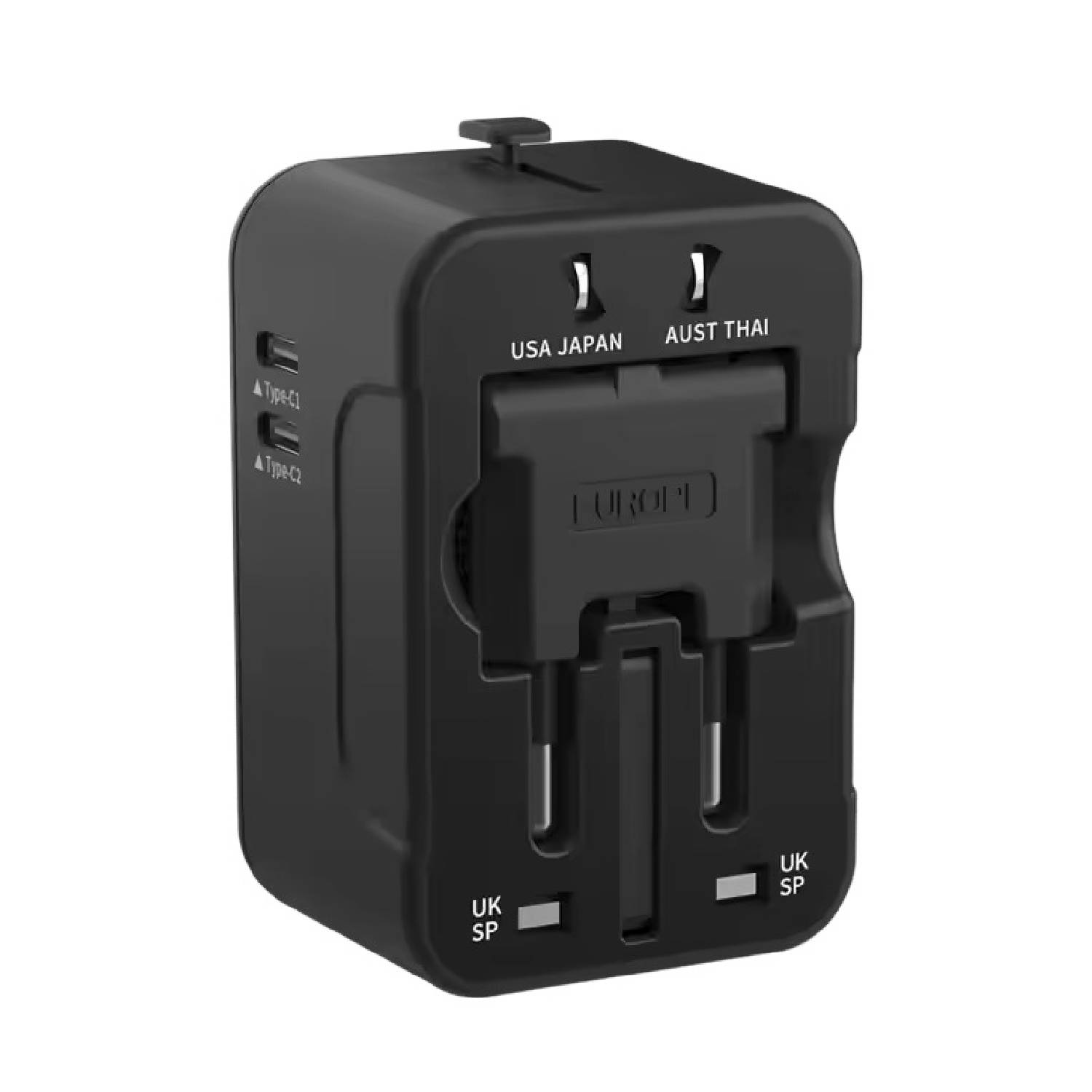 Dual Type C USB A Universal Travel Adapter 5