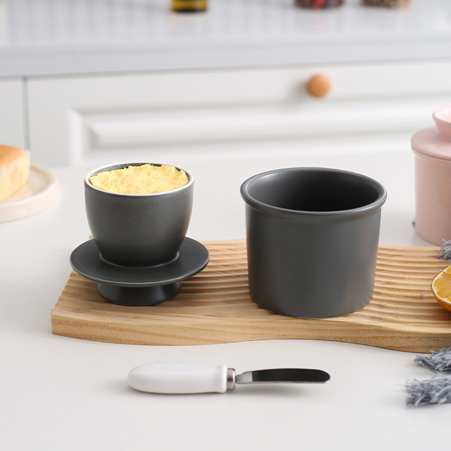 Ceramic Butter Crock with Lid 3