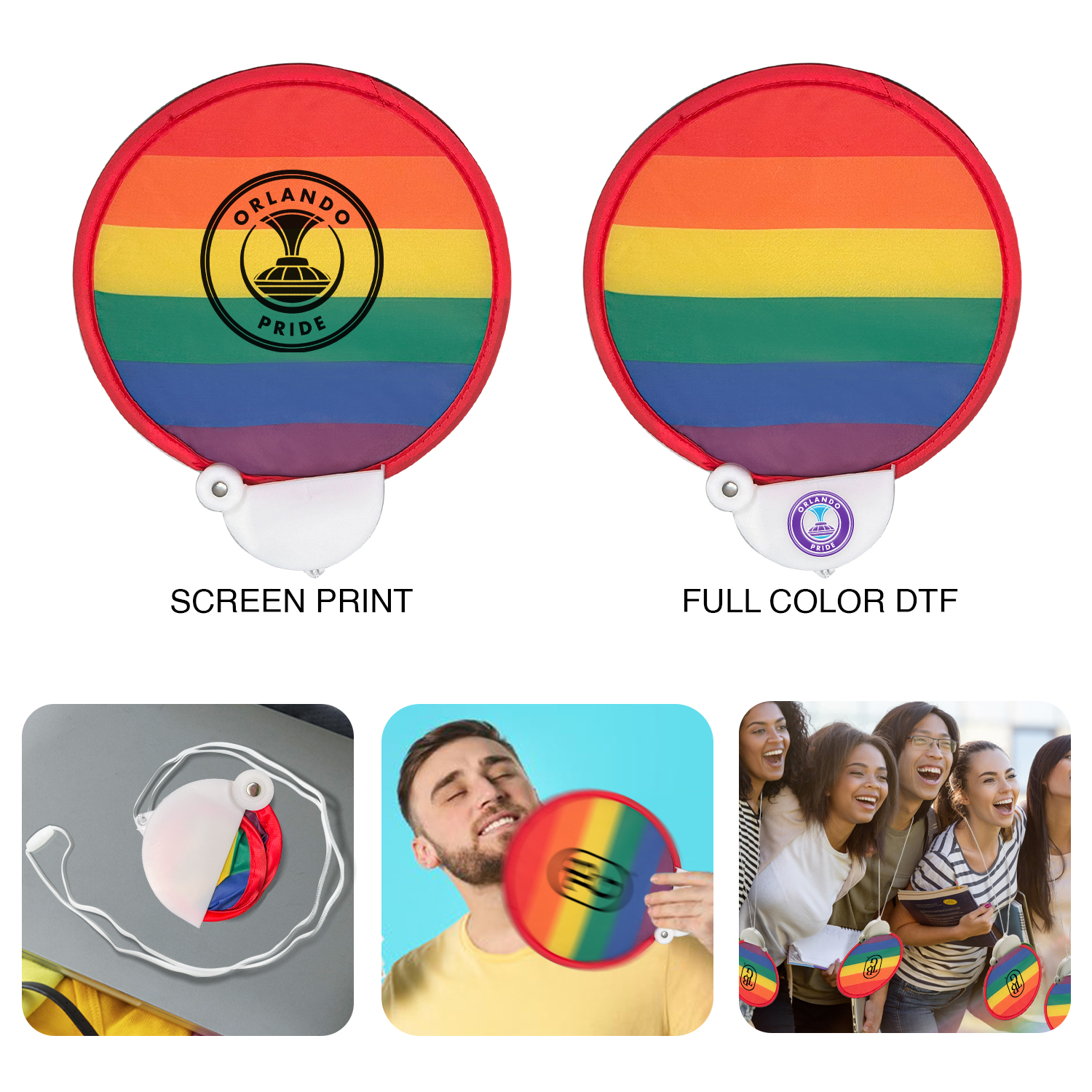 Rainbow Neck Fan 1