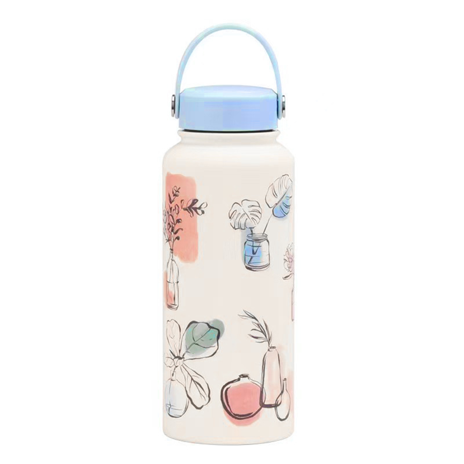 Large Capacity Insulated Patterned Bottle 22