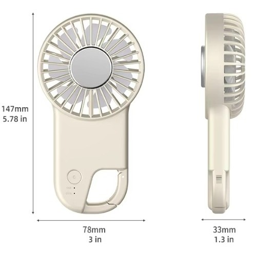 Handheld Air Cooling Fan With Buckle 3