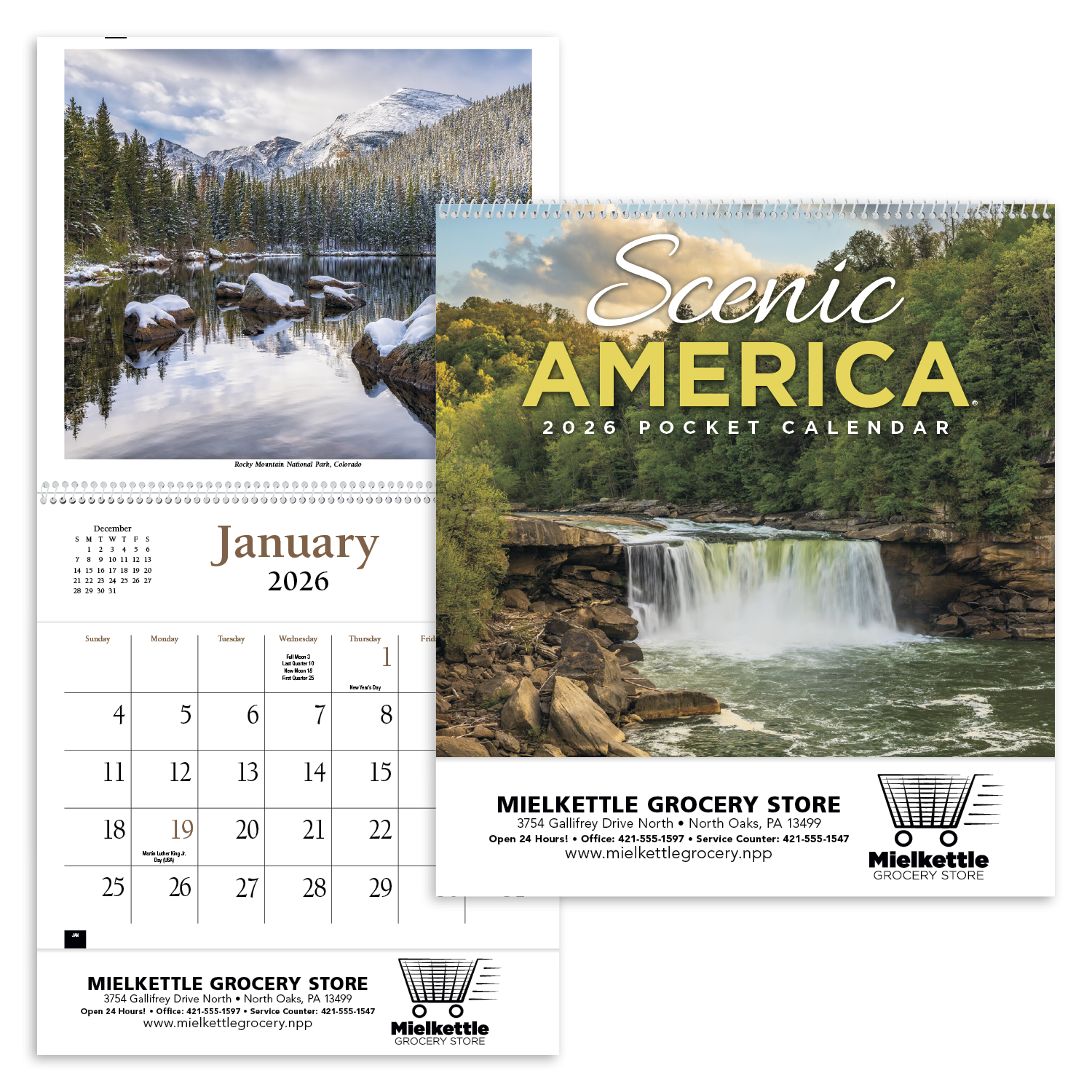 HotLine® Products Scenic America® Pocket Calendar 39