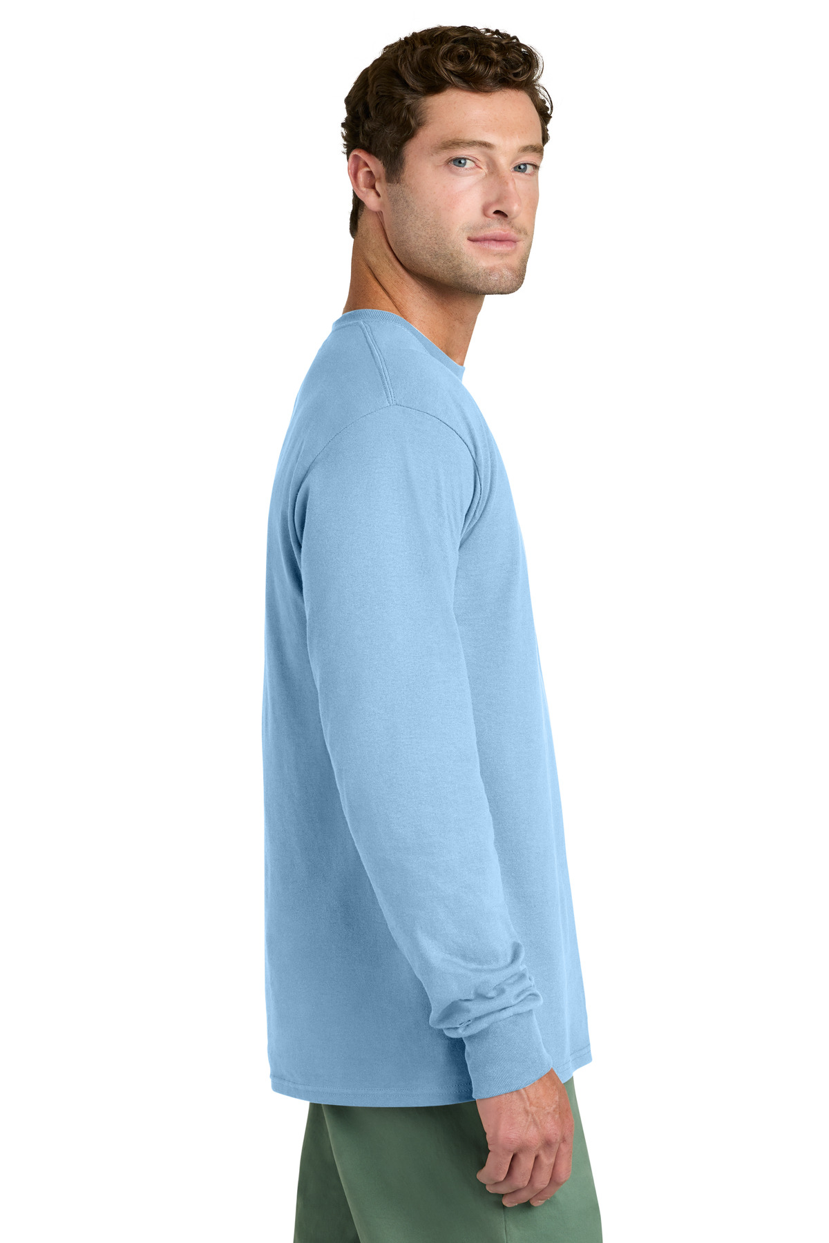 Port & Co Long Sleeve Core Cotton Tee. PC54LS 186