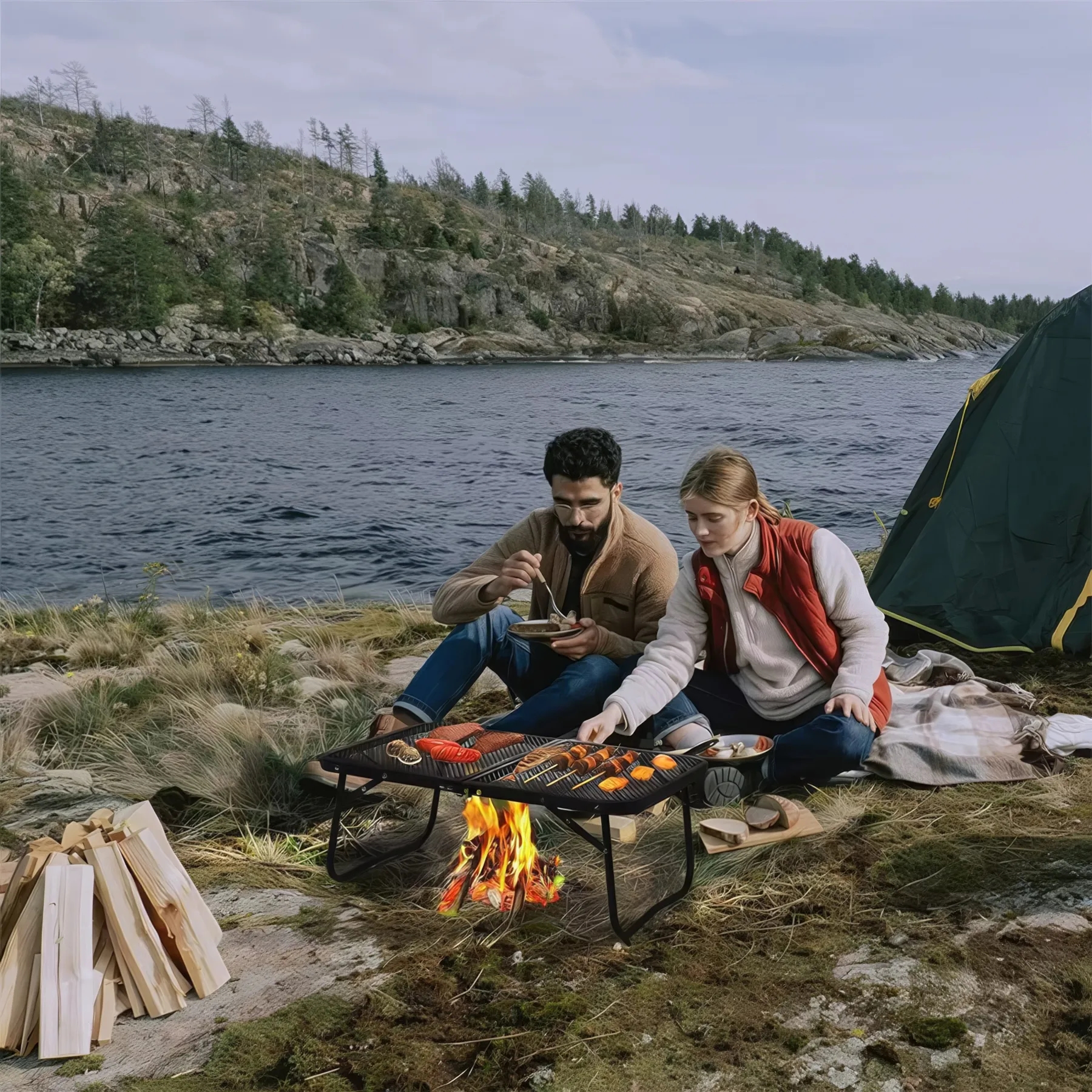 Camping Foldable Grill Table 4