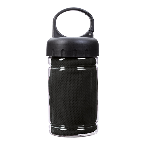 Carabiner Bottle with Cooling Towel