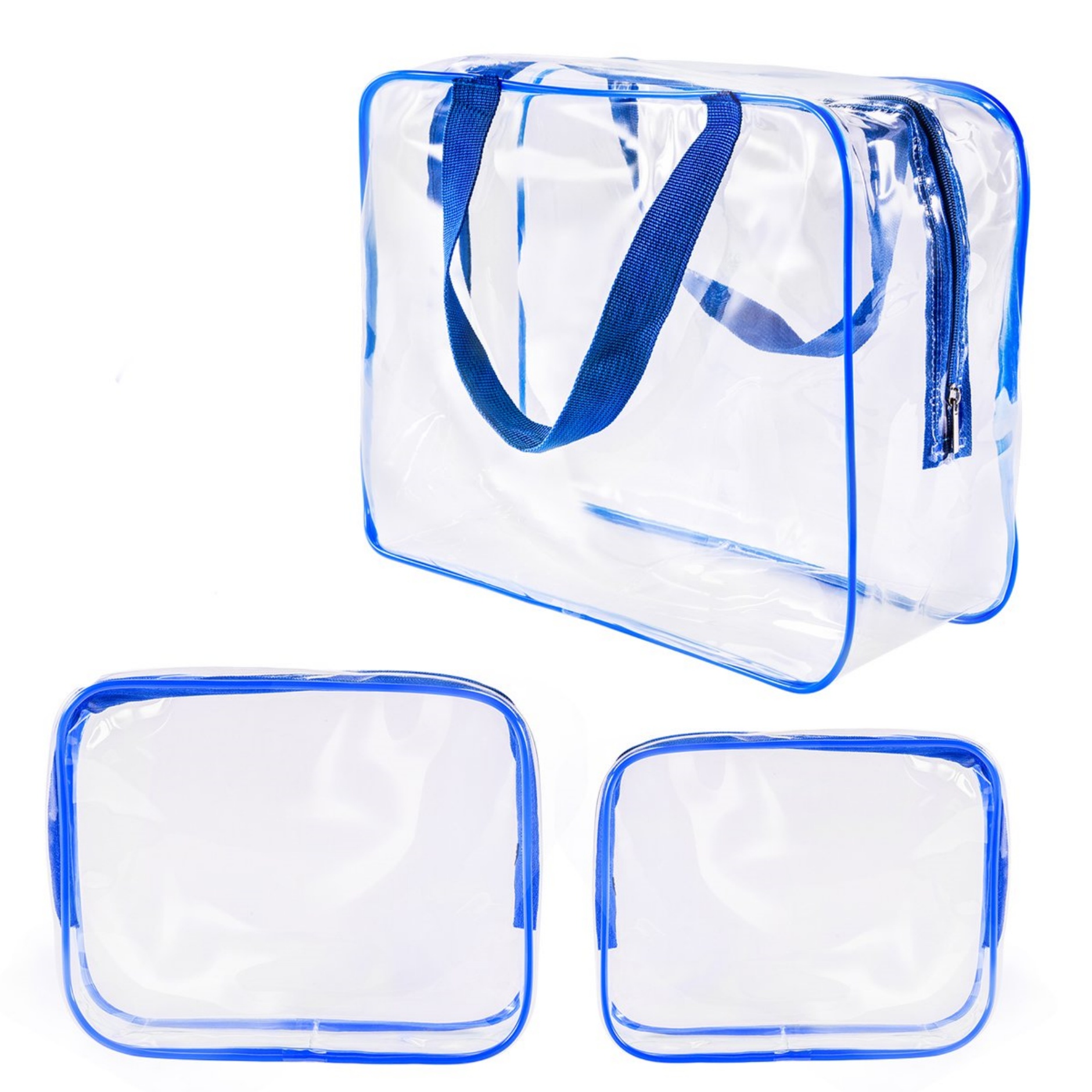 3PCS Transparent PVC Toiletry Bag 6