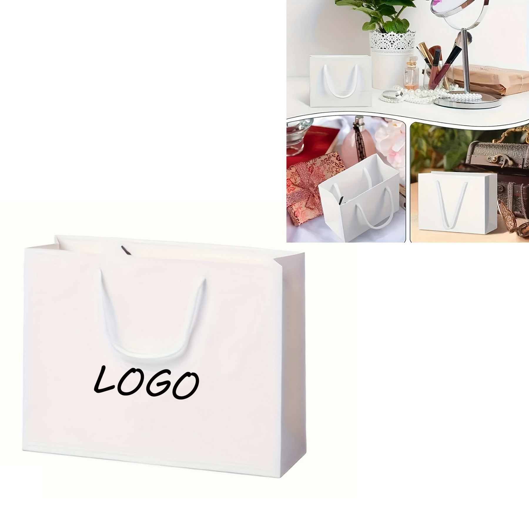White Gift Paper Bag 1