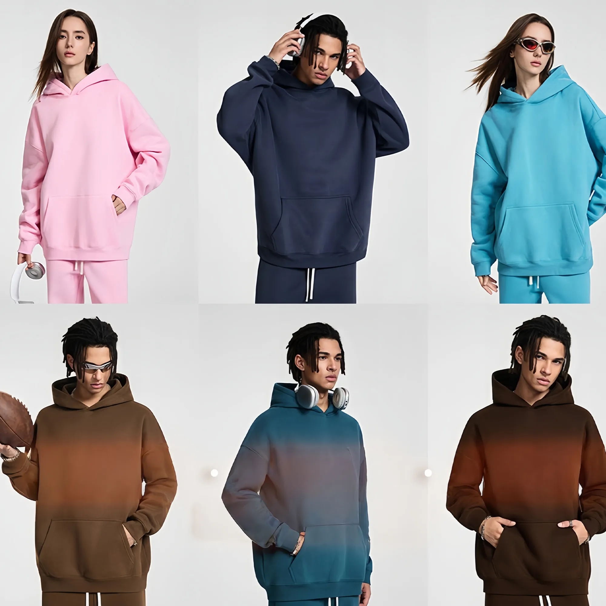 Unisex Cotton Fleece Hoodie, Minimalist Casual Comfort Wear 13