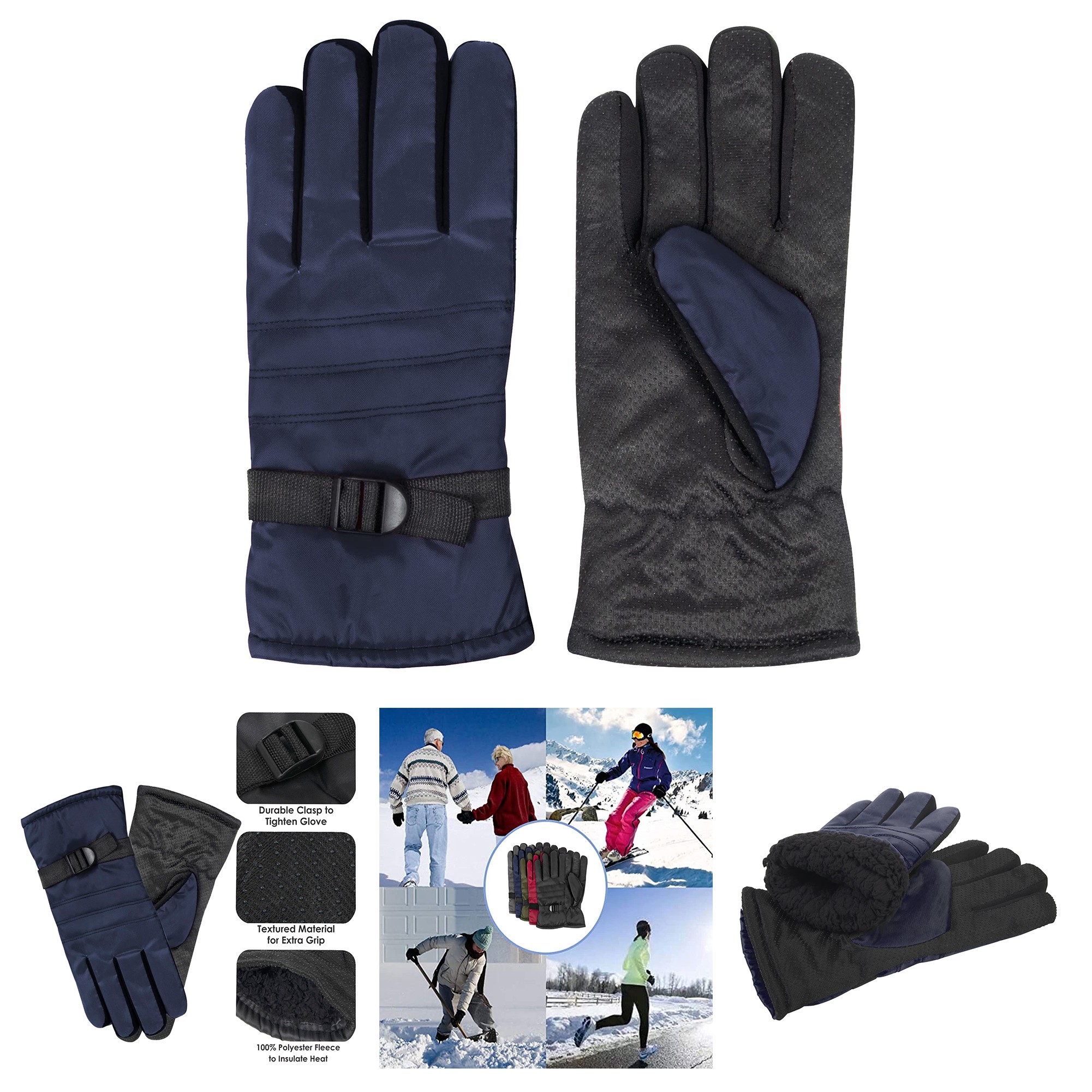 Windproof Waterproof Insulated Winter Gloves 3