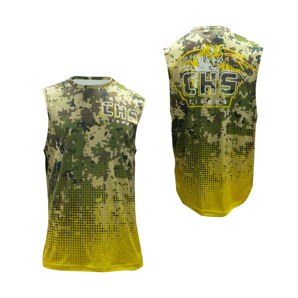 Men's Lightweight Crew Sleeveless Smooth Polyester Shirt 2