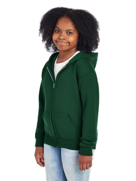 JERZEES NuBlend® Youth Full-Zip Hooded Sweatshirt 15