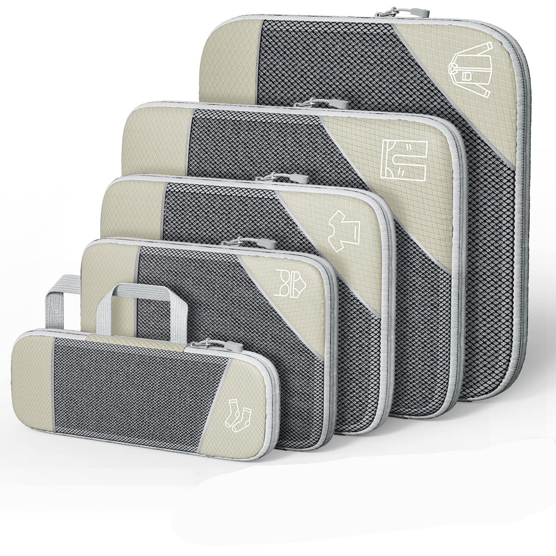 5PCS Compression Packing Cube Set 6