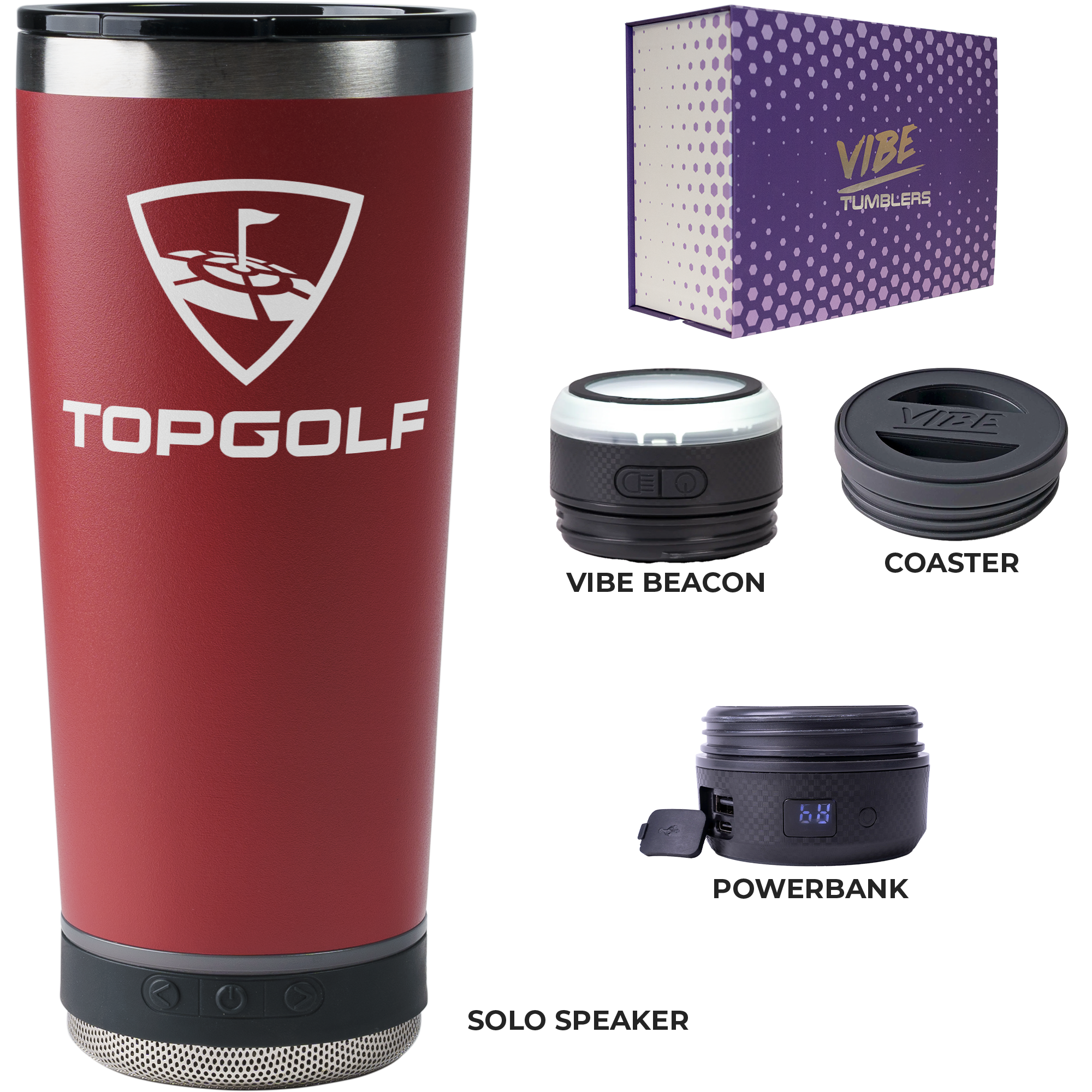 Go Caddy Vibe 18 oz Tumbler Kit 6